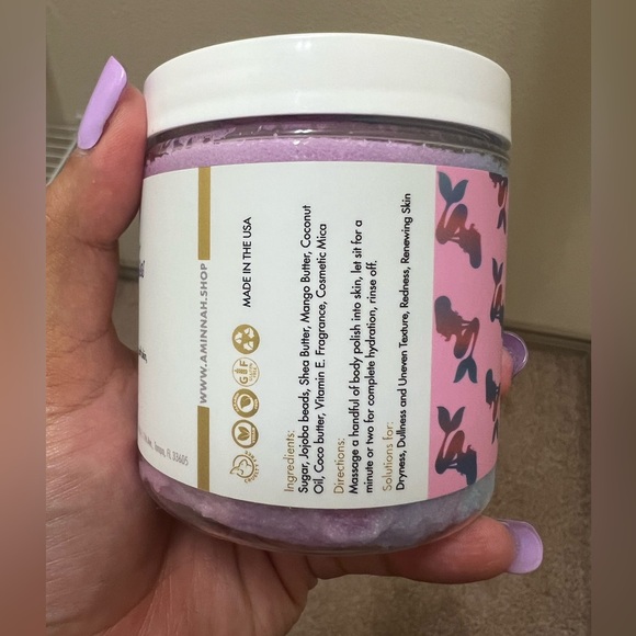 Aminnah Mermaid Kisses Sugar Polish retails $32.00 USD a container - Picture 4 of 13